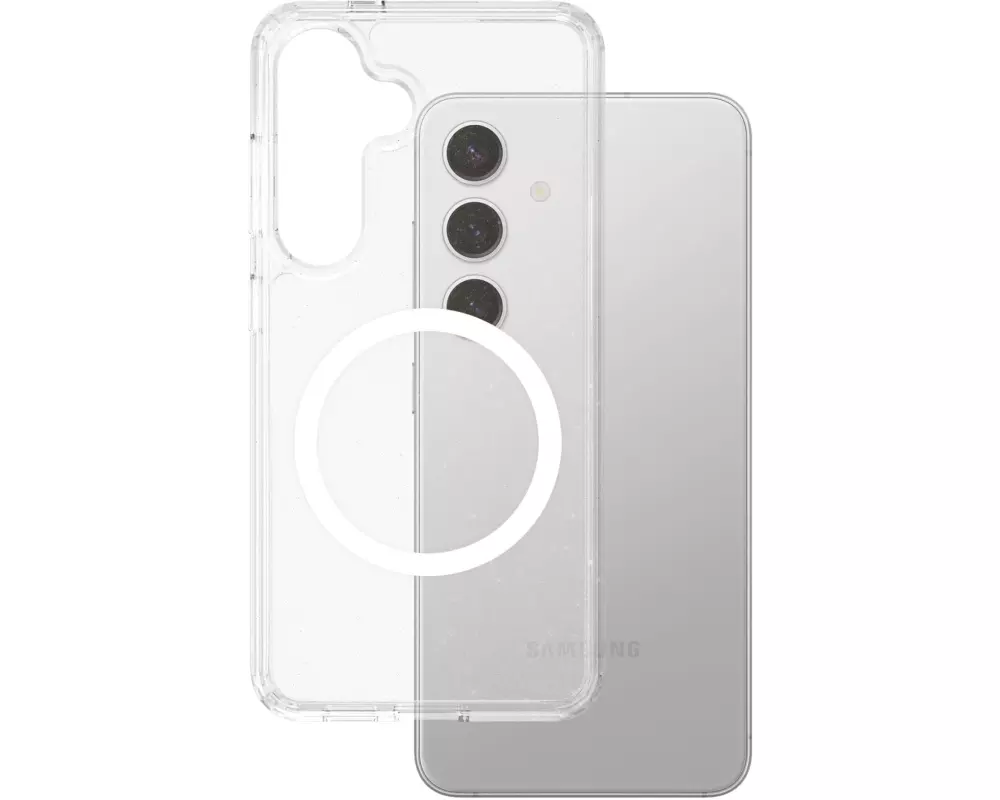 CARE Back Cover Flagship Star Lit w. Galaxy S25+ Weiss