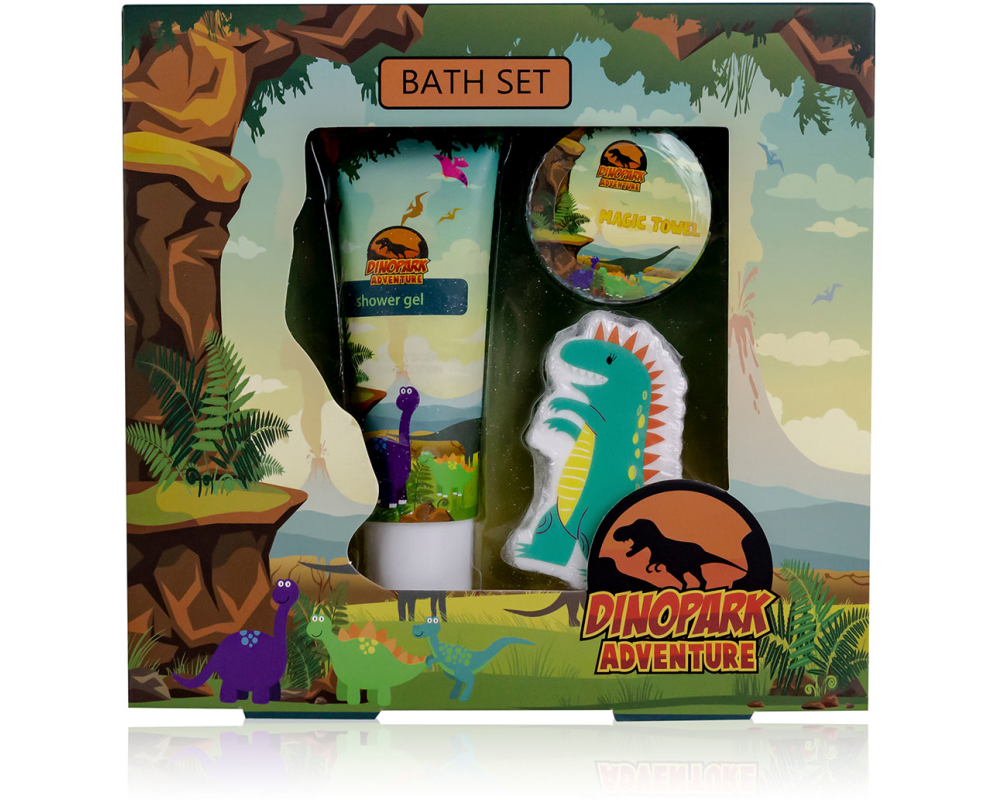 ROOST Badeset Dinopark 6052084 Duft Apfel grün