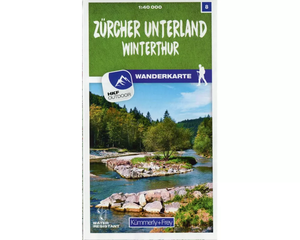 Kümmerly+Frey Wanderkarte 8 Zürcher Unterland 1:40.000