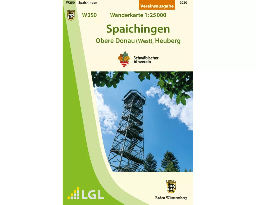 Spaichingen - Obere Donau (West), Heuberg. Wanderkarte 1:25.000