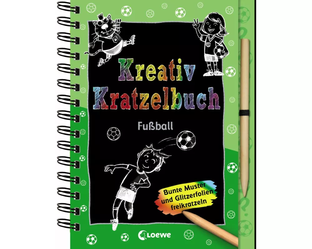 Kreativ-Kratzelbuch: Fußball