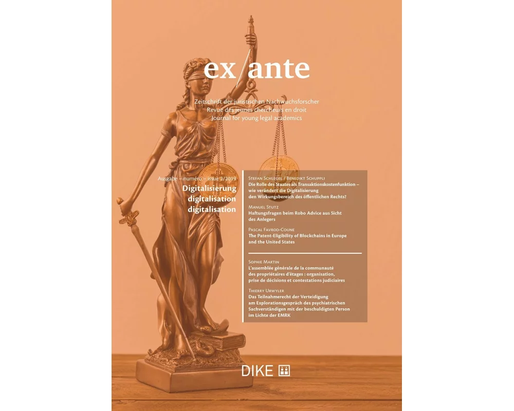 ex ante 2/2019 Digitalization and Law