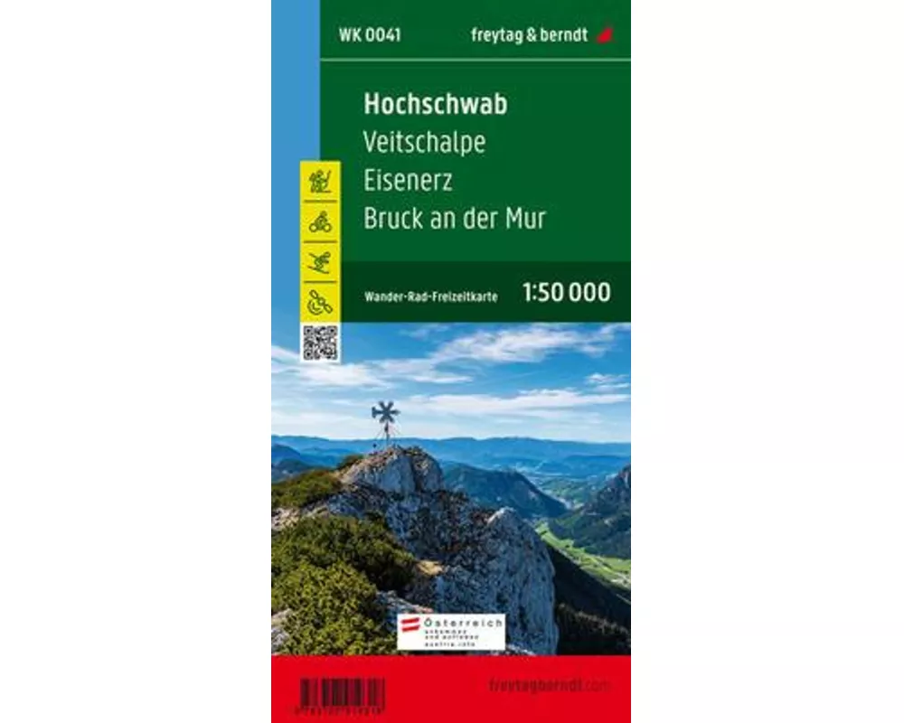 freytag & berndt Wanderkarte WK 0041 Hochschwab, Veitschalpe - Eisenerz - Bruck an der Mur 1:50.000
