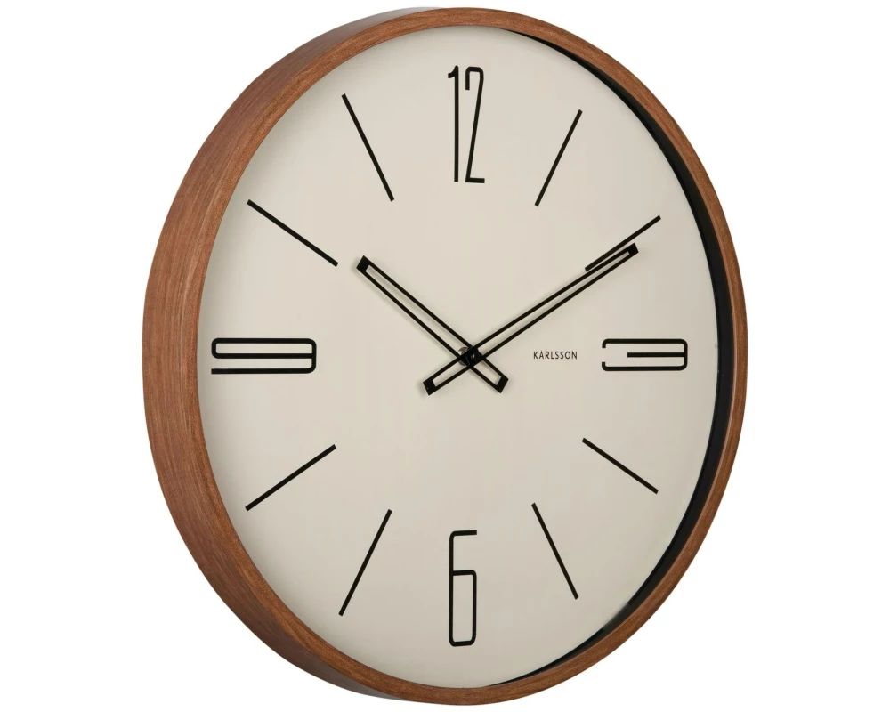KARLSSON Wanduhr Marcado 50.8 cm, Sandbraun