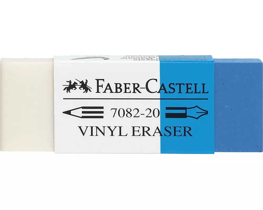 Faber-Castell Radiergummi Blau/Weiss