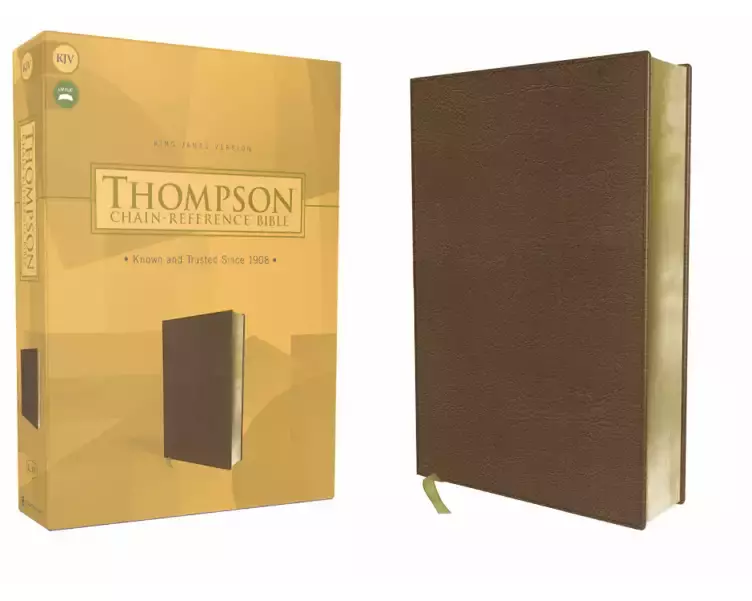 KJV, Thompson Chain-Reference Bible, Leathersoft, Brown, Red Letter