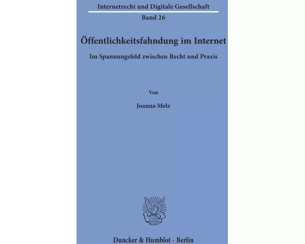Öffentlichkeitsfahndung im Internet