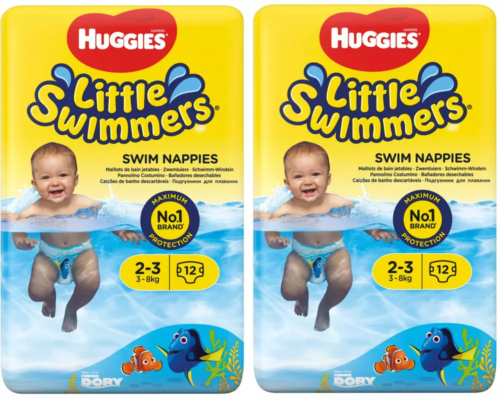 Huggies Schwimmwindel Little Swimmers Gr. 2-3, 2x 12 Stk.