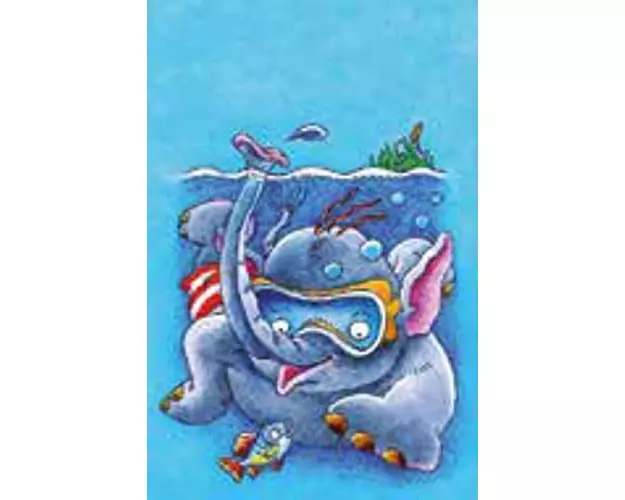 Rüssel unter Wasser