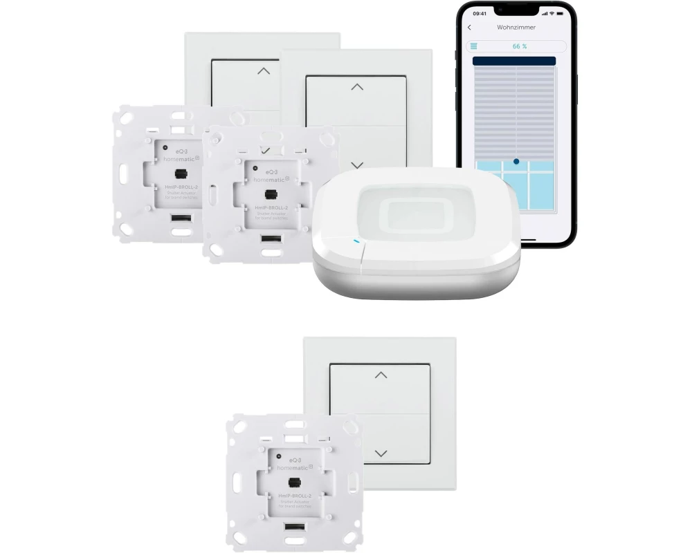 Homematic IP IP Starter Set Rollladensteuerung 3-fach