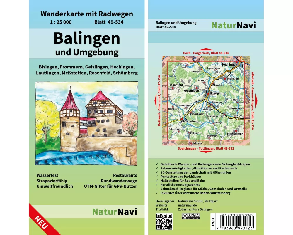 Balingen und Umgebung 1 : 25 000
