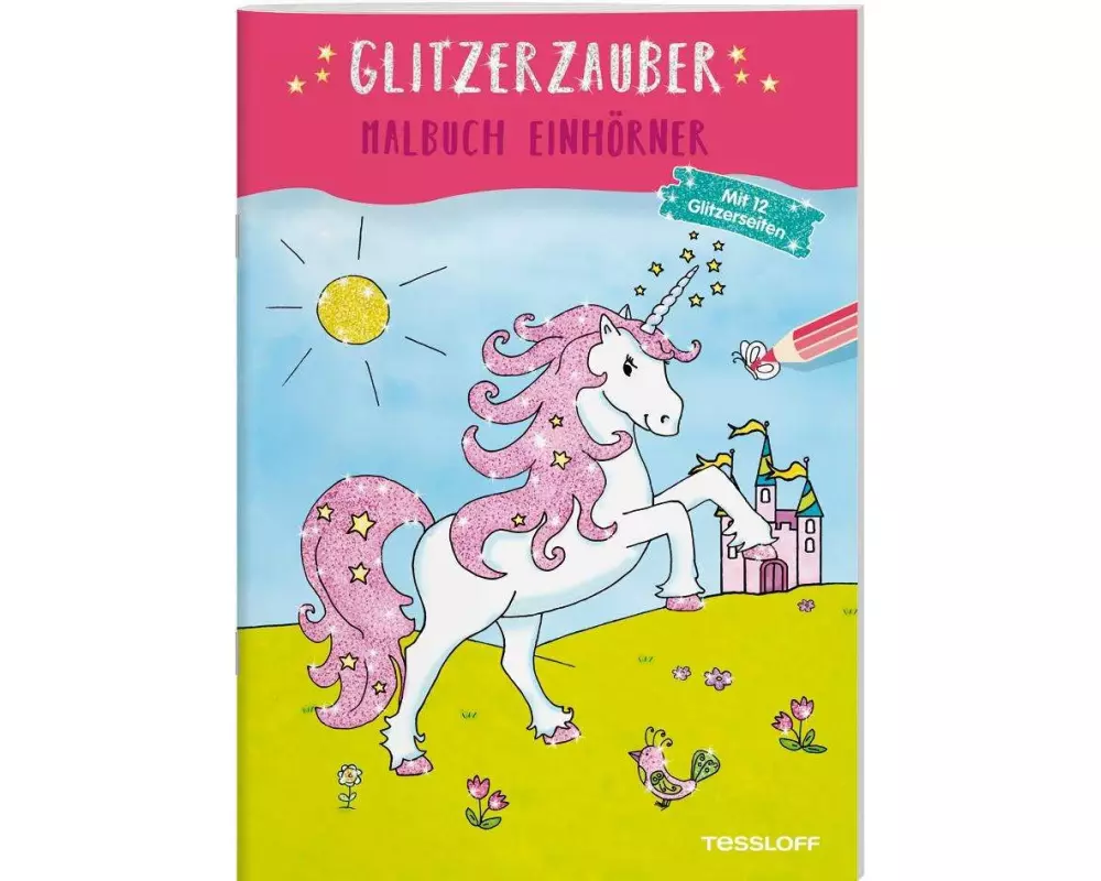 Glitzerzauber Malbuch. Einhörner
