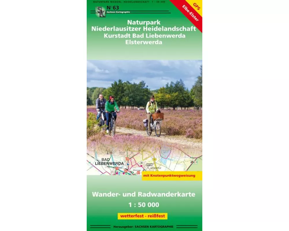 Naturpark Niederlausitzer Heidelandschaft - Kurstadt Bad Liebenwerda - Mühlberg - Schradenland 1:50 000