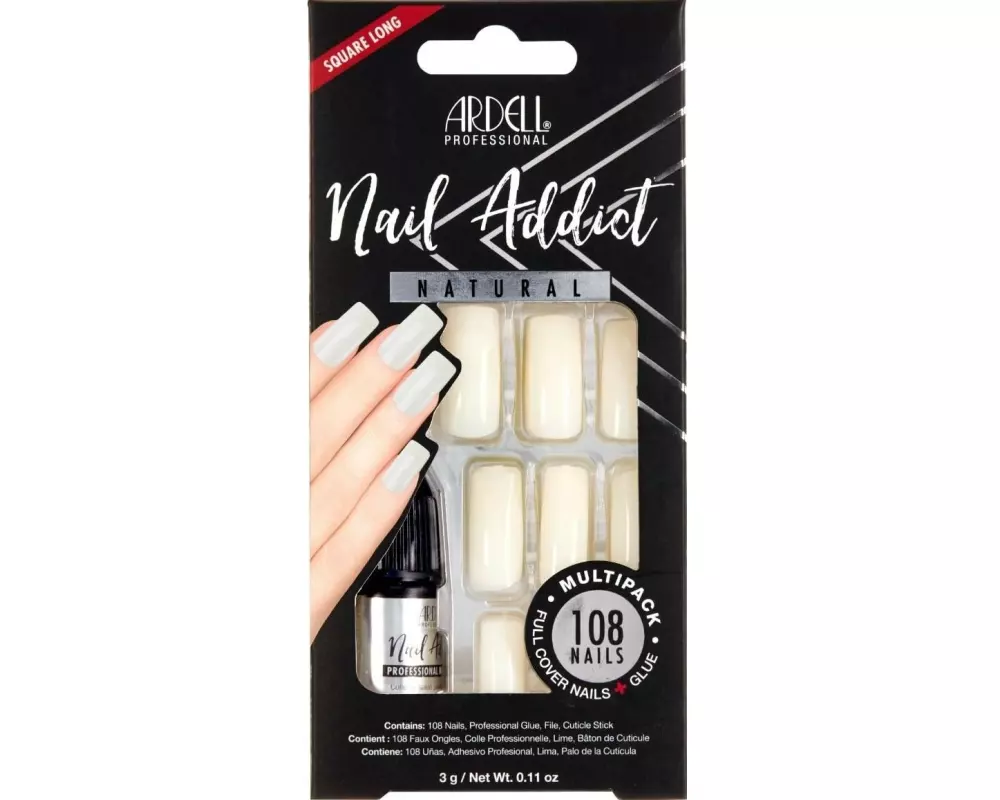 Ardell Kunstnägel Natural Squared Long Multipack 108 Stück