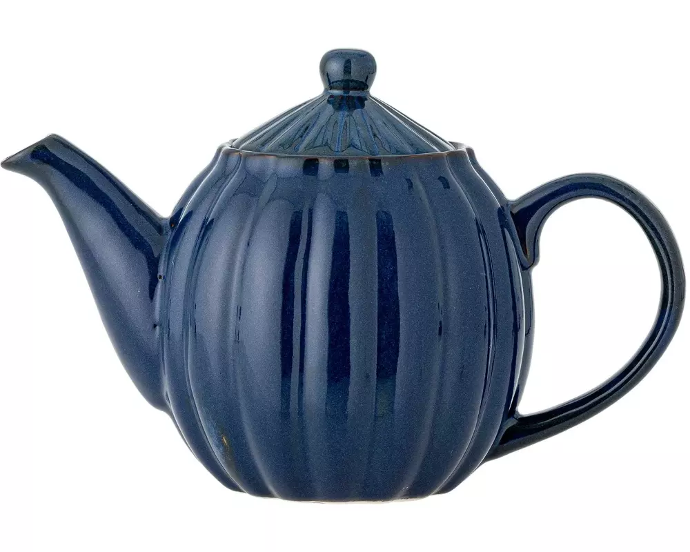 Bloomingville Teekanne Latina, 1 l, Steingut, Blau