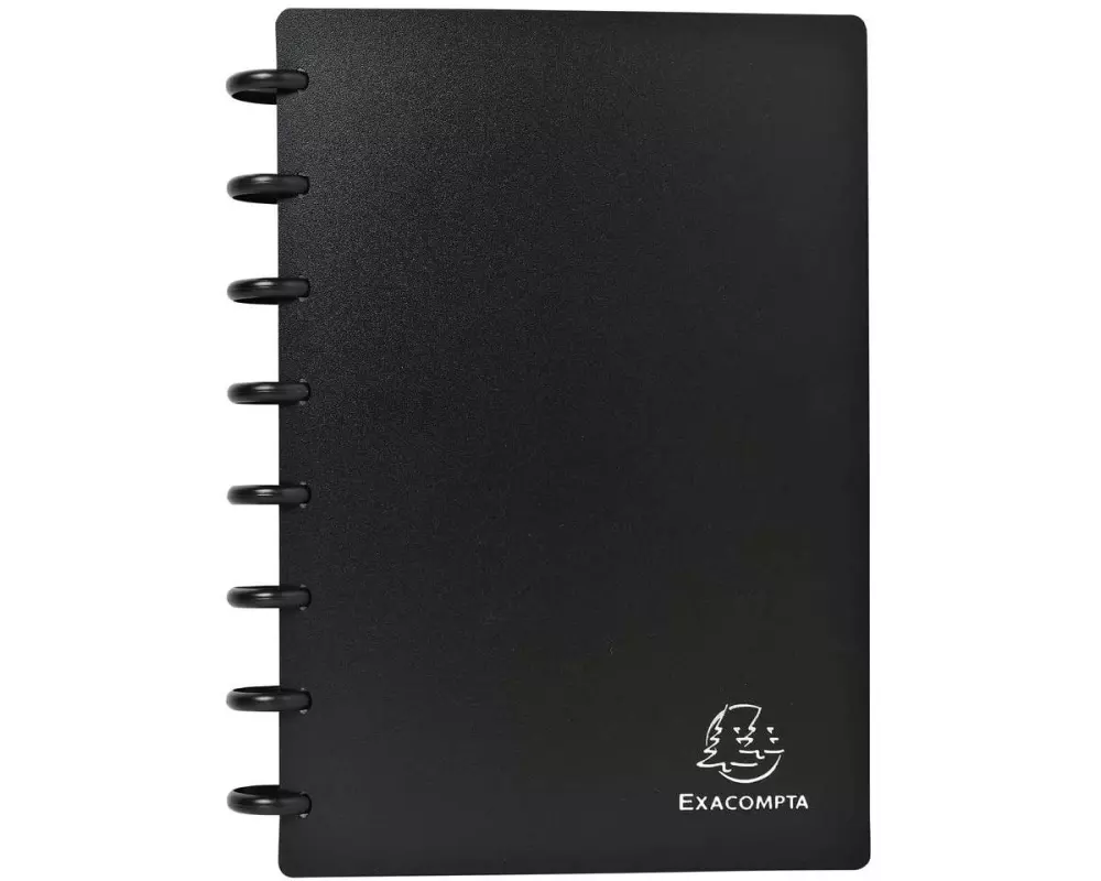 Exacompta Visitenkartenbuch für 120 Visitenkarten, Schwarz