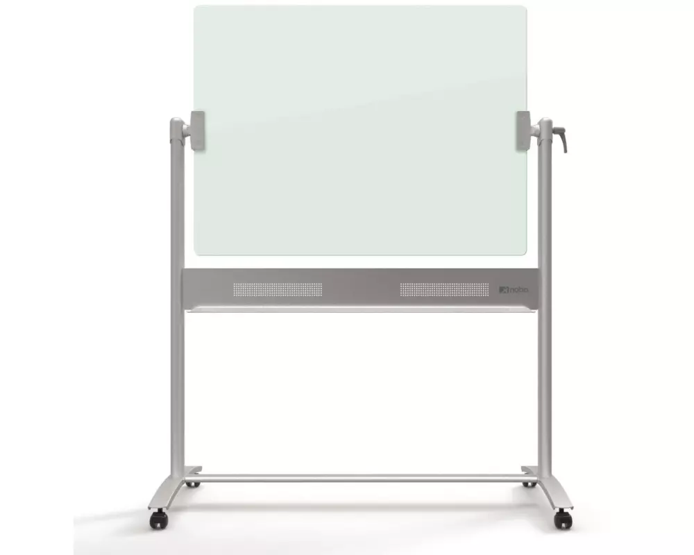 Nobo Mobiles Glassboard 90 cm x 120 cm, Silber/Weiss