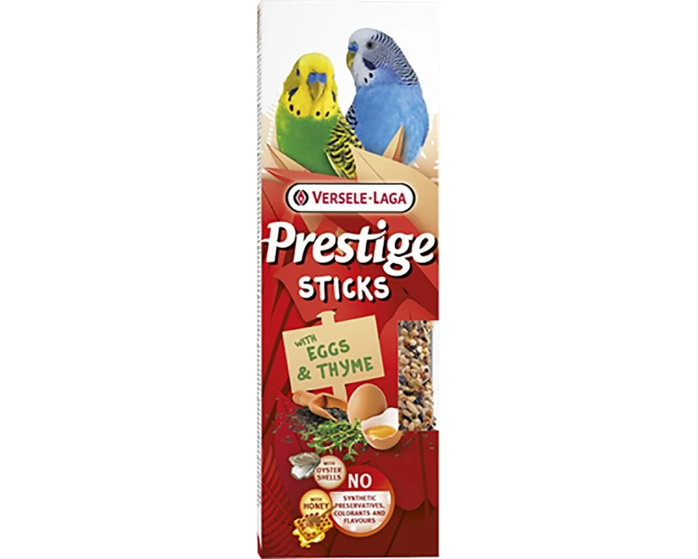 Versele Laga Ziervogelfutter Prestige Sticks Ei und Thymian 60g, 2 Stück