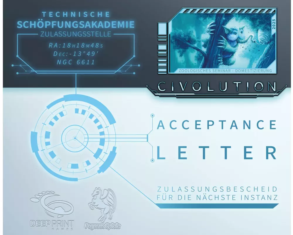 Pegasus Spiele Expertenspiel Erweiterung Civolution Acceptance Letter -DE-