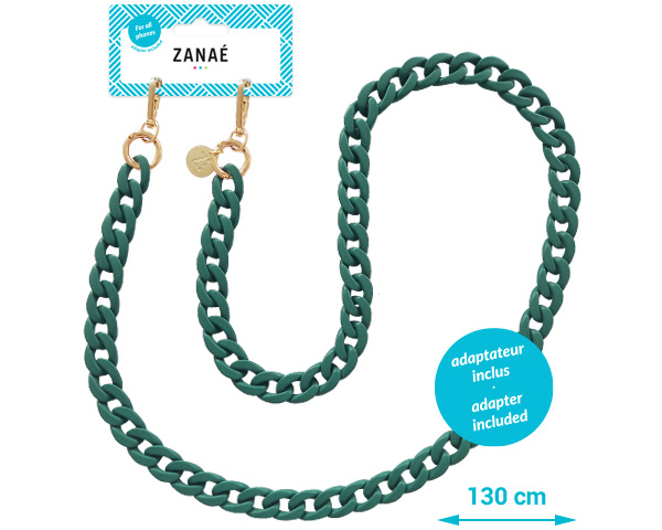 ZANAÉ Phone Necklaces Emerald 19538 Mate green
