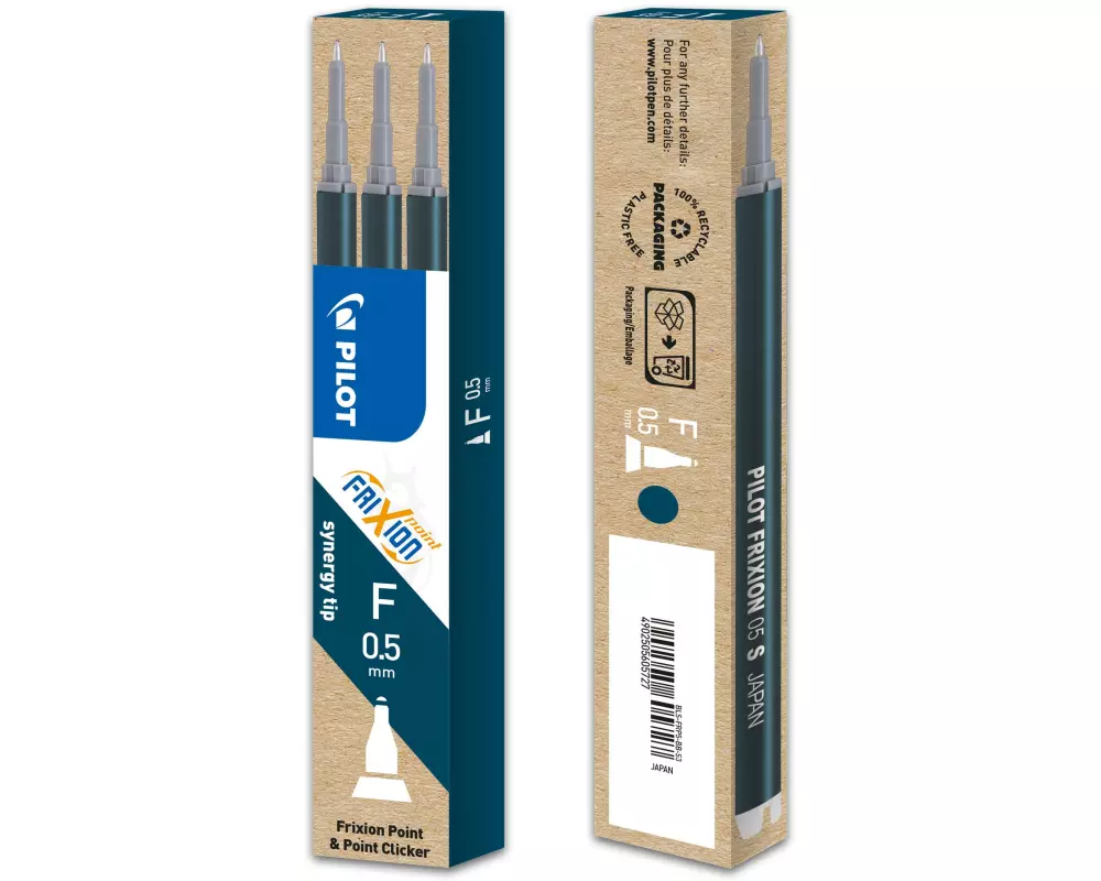 Pilot Patrone FriXion Refill 3 Stück 0.5 mm, Dunkelblau