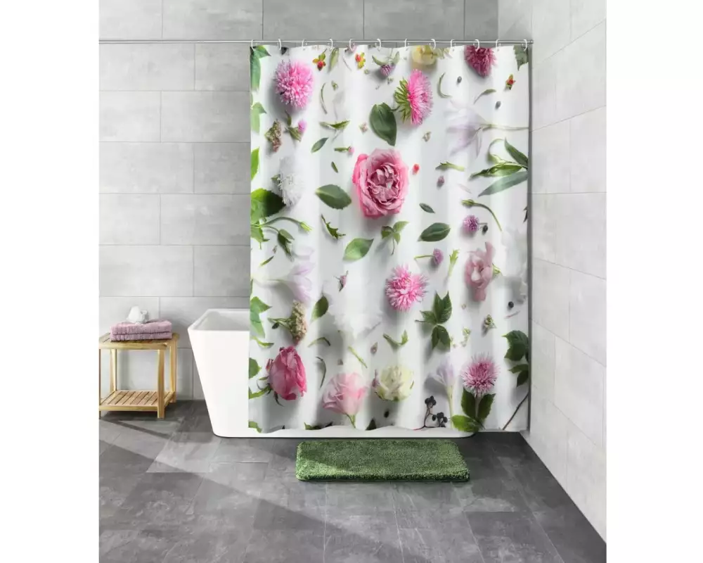 Kleine Wolke Duschvorhang Rosalie 120 x 200 cm, Mehrfarbig