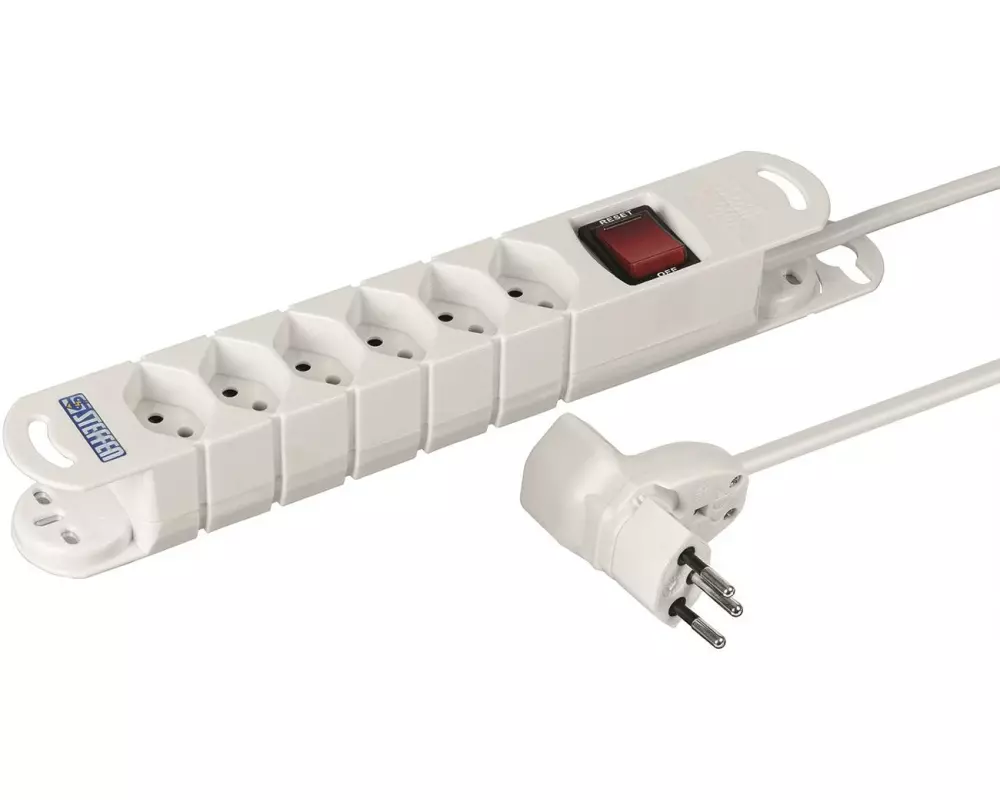 STEFFEN Steckdosenleiste VARIABL 6 x T13, Mister T 320°