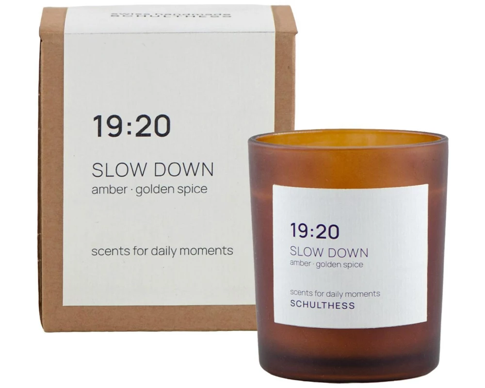 Schulthess Kerzen Slow Down Raps-Kokos Amber