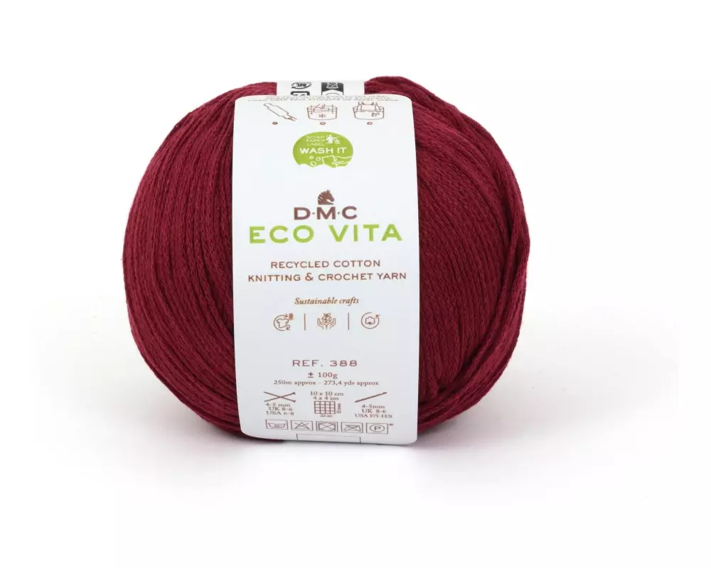 DMC Wolle Eco Vita 100 g, Kaminrot