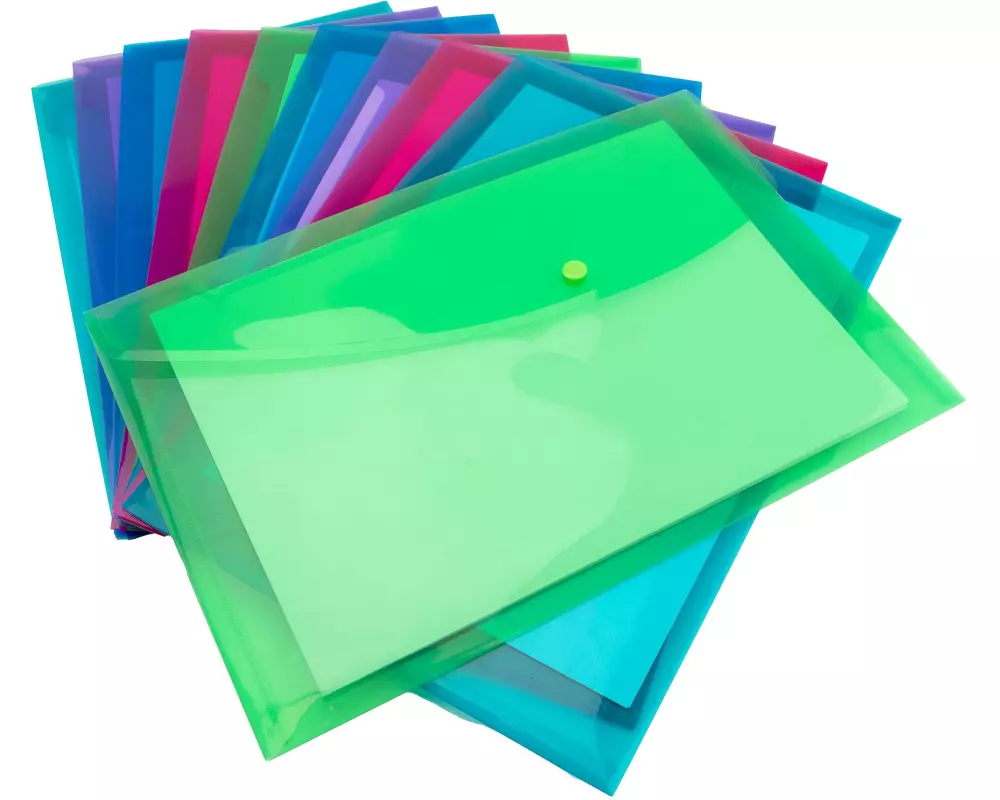 Rapesco Dokumentenmappe Eco GRS A4+ Assortiert, 10 Stück