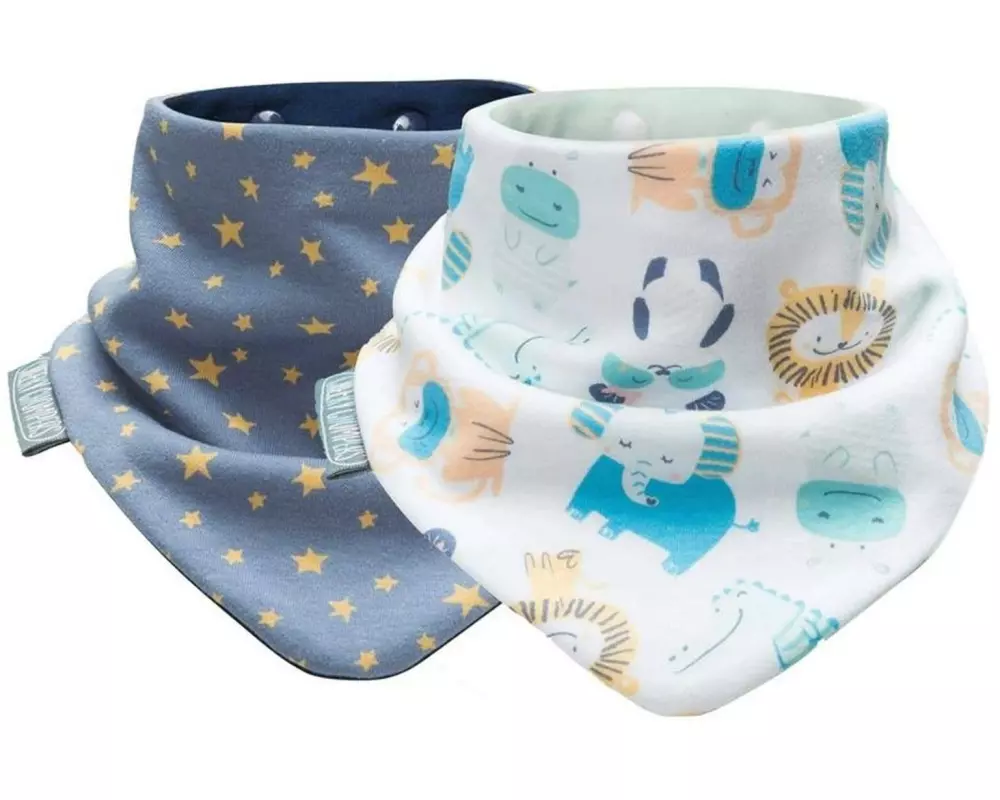 Cheeky Chompers Lätzchen Midnight Stars und Cheeky Animals 2er Pack