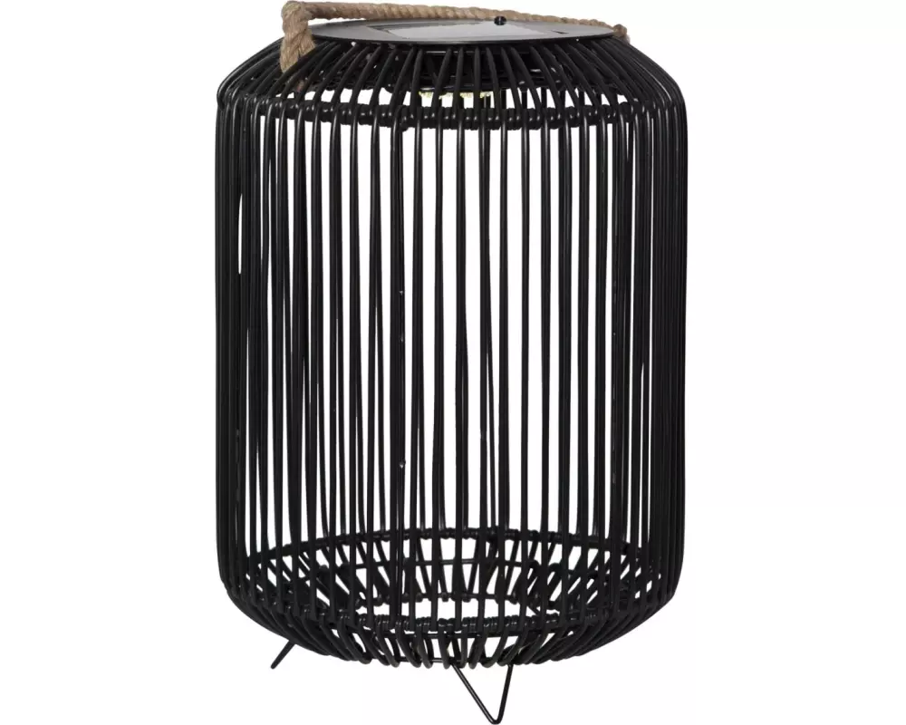 Star Trading Windlicht Solar Decoration Sunlight, Schwarz