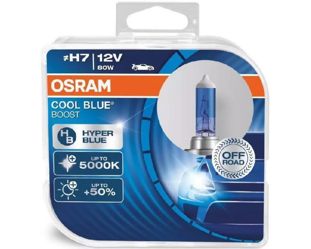 OSRAM COOL BLUE BOOST Duo Box H7 12V 80W PX26d PKW
