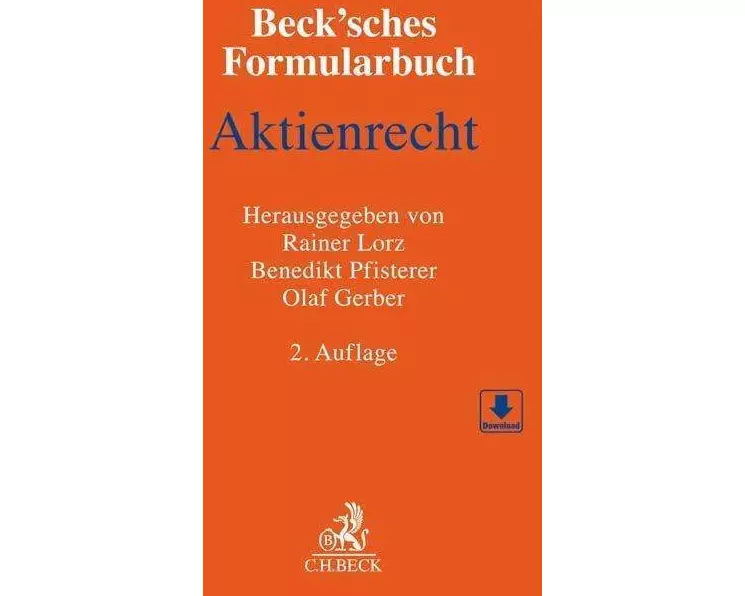 Beck'sches Formularbuch Aktienrecht