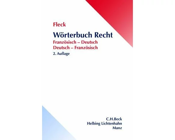 Wörterbuch Recht / Dictionnaire de droit
