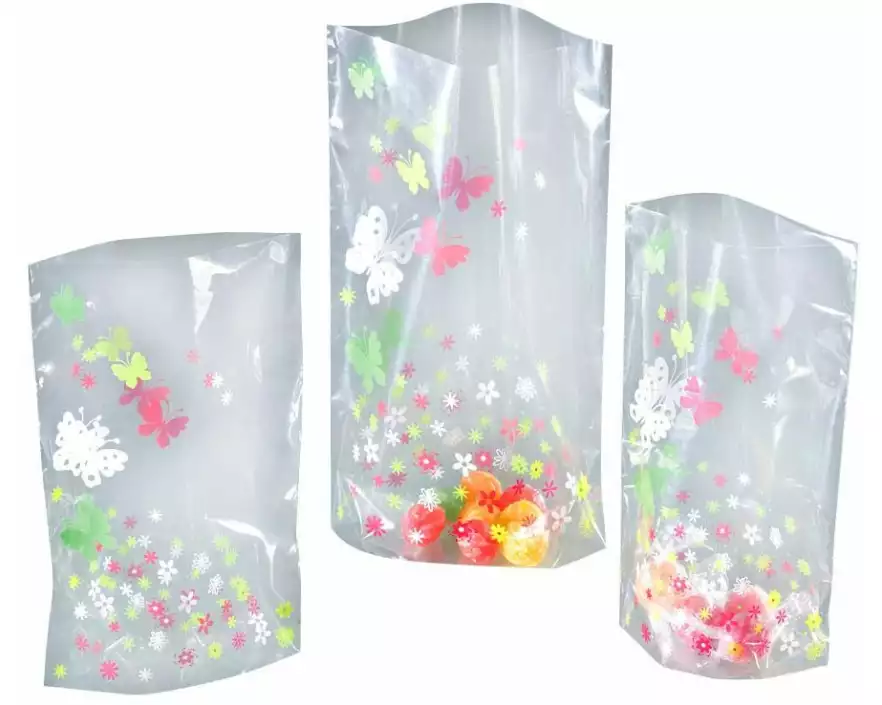 Folia Klarsichttüte Cellophan Frühling Transparent