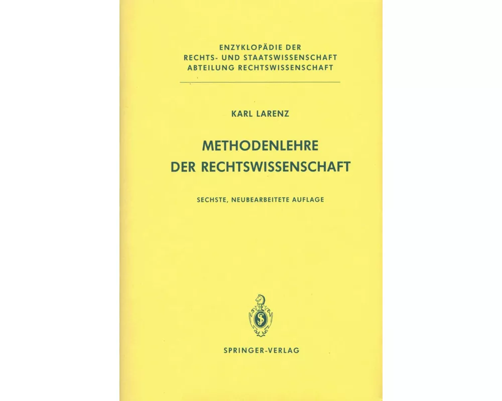 Methodenlehre der Rechtswissenschaft
