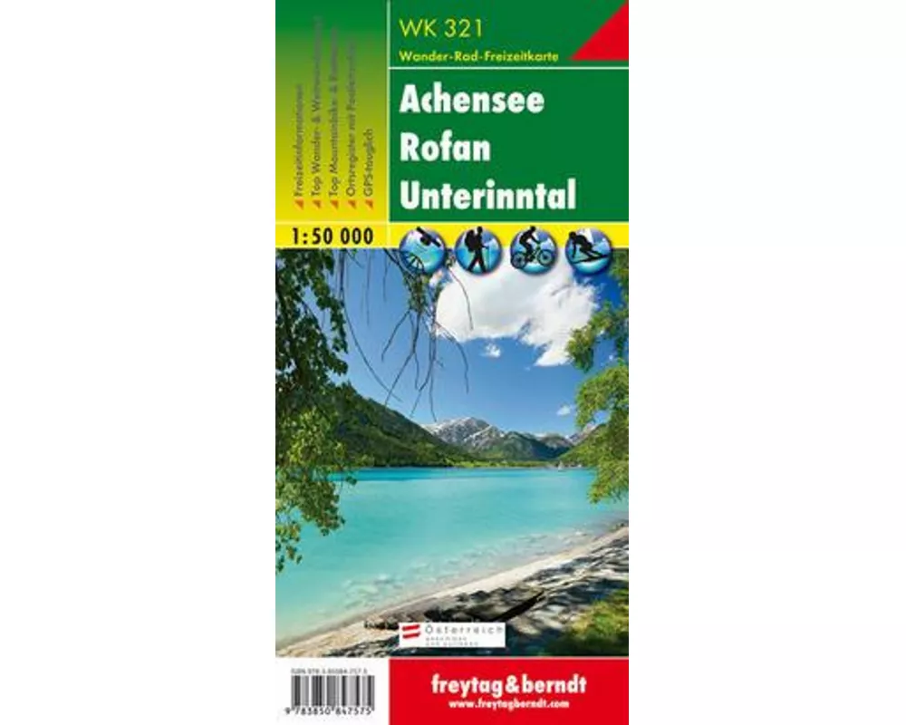 freytag & berndt Wanderkarte WK 321 Achensee - Rofan - Unterinntal 1:50.000