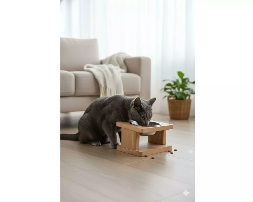 Paws & Whiskers Futterbar mit Näpfe Apvm1