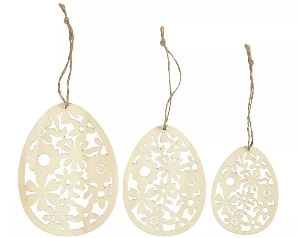 Creativ Company Aufhänger 3 Stück, Nature