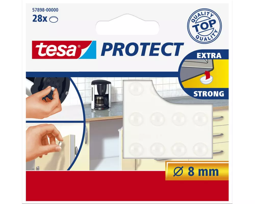 tesa Rutsch- und Lärmstopper Protect 8 mm, 28 Stück