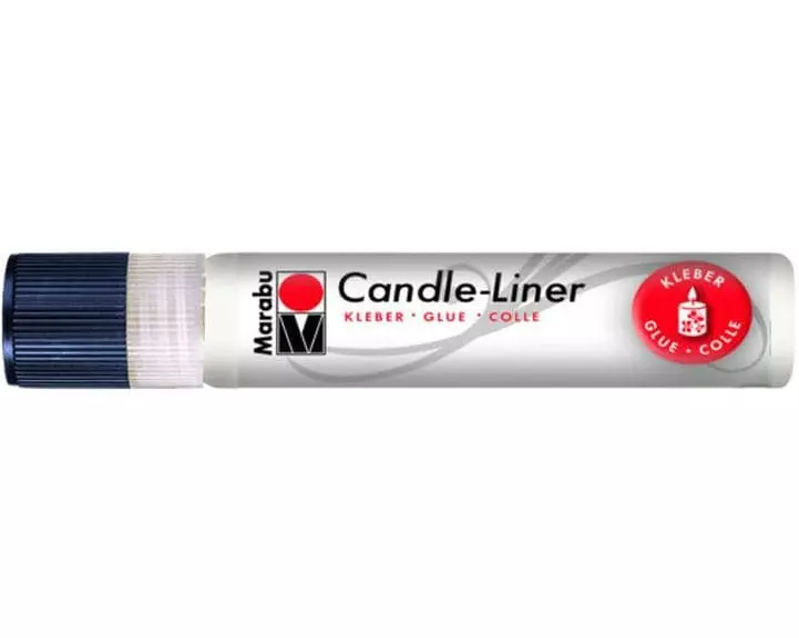 Marabu Kerzenmalfarbe Candle-Liner Kleber 25 ml, Transparent