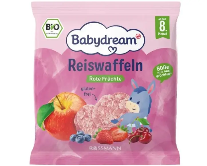 Babydream Bio Reiswaffeln Rote Früchte 35 g