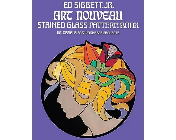 Art Nouveau Stained Glass Pattern Book