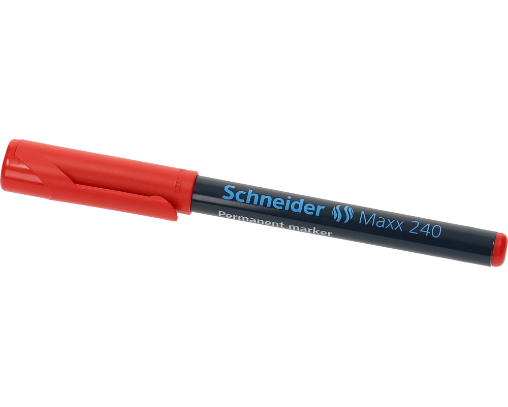 SCHNEIDER Permanent Marker MAXX 240 124002 rot, Rundspitze