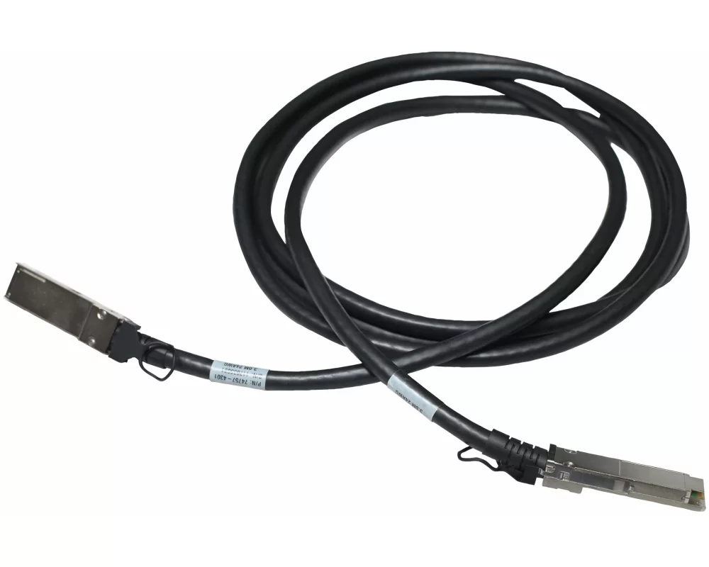 HPE Aruba DA Copper Cable, 40Gbit/s, QSFP+ to QSFP+, 3m, Revision A
