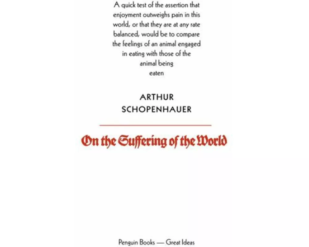 On the Suffering of the World