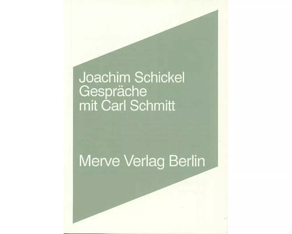 Gespräche mit Carl Schmitt