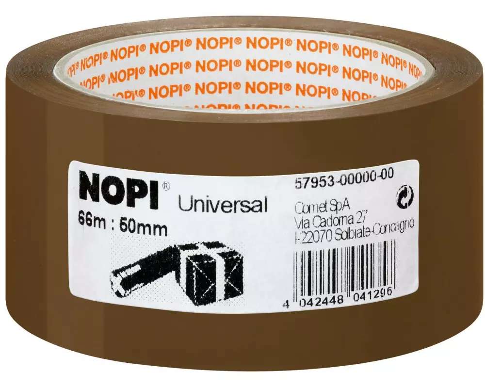 tesa NOPI Packband 50 mm x 66 m, Braun