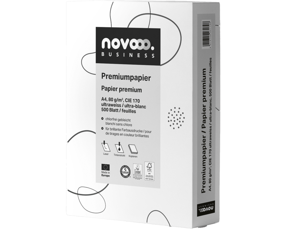 NOVOOO Premiumpapier, 80g A4 641915 Business 500 Blatt